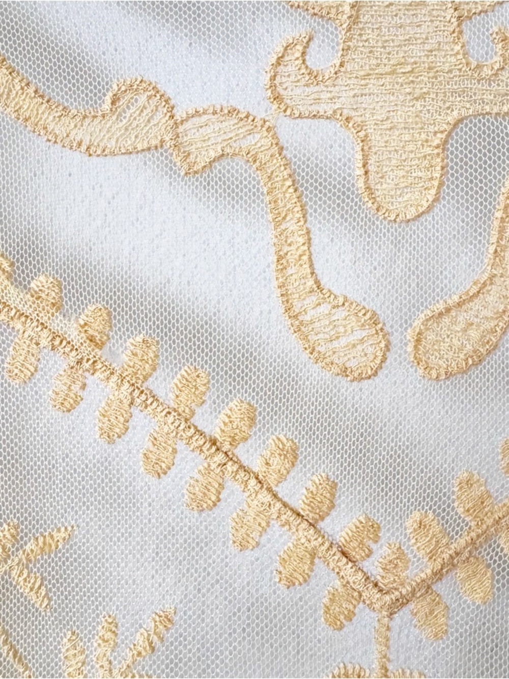 Lane Bryant Yellow Sheer Embroidered Kimono - Picture 5 of 11